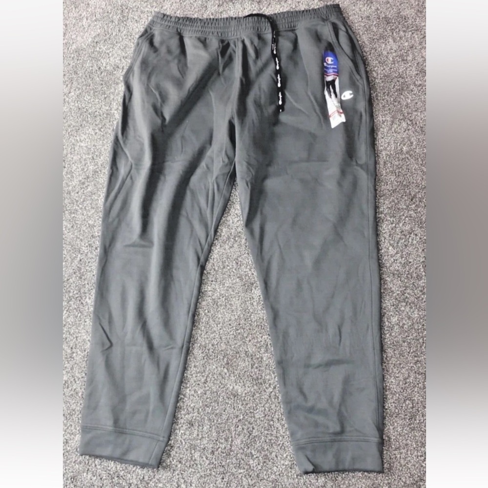 NWT Men's Champion Performance Jogger Pants gray pockets sz 2XL